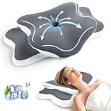 CloudNook Memory Foam Pillow for All Sleepers, Orthopedic Neck Support Pillow for Neck and Shoulder Pain Relief (Grey)