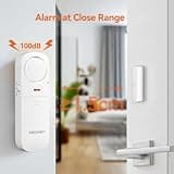 TECKNET Door Alarm Sensor 2 Packs With Remote Control, Window Alarms for Security, 4 Modes, Adjustable Volume, Wireless Magnetic Door Sensor Burglar Alarm Systems for Your Home Security Systems
