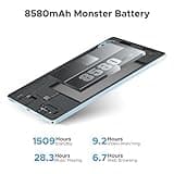 DOOGEE 2025 Newest Android 15 Tablets, U11 11 Inch Tablet,16GB RAM+128GB ROM (TF 2TB), 8580mAh, Octa Core,5G WiFi Android Tablets| Widevine L1 | Netflix | Bluetooth 5.0 | 13MP+5MP | GPS | OTG - Black