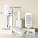 TECKNET Door Alarm Sensor 2 Packs With Remote Control, Window Alarms for Security, 4 Modes, Adjustable Volume, Wireless Magnetic Door Sensor Burglar Alarm Systems for Your Home Security Systems