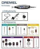 Dremel 4250 Rotary Tool 175 W, Multitool Kit with 3 Attachments 45 Accessories, 175W Motor with Electronic Feedback, Variable Speed 5.000-35.000 RPM