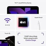 2022 Apple iPad Air (10.9-inch, Wi-Fi, 64GB) Purple (Renewed)