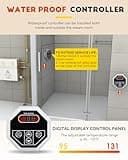 CGOLDENWALL Luxury Steam Generator Shower Home Steam Shower System Sauna Spa Steam Bath Generator Suitable for Heating Space 10.5 m³ (10.5KW, 380V)
