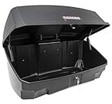 Menabo Race 4 Tow Bar Bicycle Carrier for 4 Bikes with QuickStop Folding Mechanism and Boxxy Luggage Box Black