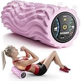 FITINDEX Foam Roller for Back Pain, 5-Speed Vibrating Foam Roller Muscle Massage, Exercise, Yoga, Muscles Deep Tissue, Physical Therapy, Recovery, Neck, Leg, Rechargeable, Pink