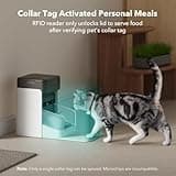 PETLIBRO RFID Automatic Cat Feeder, Stop Pets Fighting Over Food, Collar Activated Permission Feeding, Remote Feeding via App, Adjustable Lid, 3L Food Container, Ideal for Multi Cats