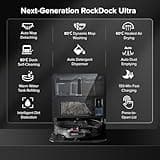 roborock Saros 10 Robot Vacuum Cleaner with Mop, 22,000 Pa, 3.14-Inch Ultra Slim, Zero-Tangling, AI 3.0 Obstacle Avoidance, Auto Detachable Mop, 80°C Mop Washing, Hot Water Dock Self Cleaning (Black)