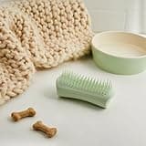 Tangle Teezer Pet Teezer Puppy Grooming Brush - Gentle Dog Grooming Brush for Puppies - Ideal for Puppies & Dogs with Sensitive Skin & Fur - Mint