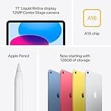 Apple iPad 11-inch: A16 chip, 11-inch Model, Liquid Retina Display, 128GB, Wi-Fi 6, 12MP Front / 12MP Back Camera, Touch ID, All-Day Battery Life — Silver
