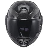 LS2 FF901 Advant X Carbon Black Modular 180° Flip Front Dual Visor Full Face Motorbike Helmet Sport. ECE 22.06 Certified. Complete With Pinlock and Luxury Camo Backpack Style Carry Bag - XS (53-54cm)