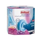 Unibond AERO 360° Moisture Absorber Wildflower Meadow Refill Tab,Four Pack (4x450g),2851729,White and Blue & AERO 360° Moisture Absorber Lavender Garden Refill Tab, Twin Pack (2 x 450g)
