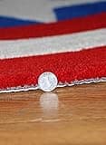 Lily&her friends-Fashion Captain of America Pentagram Bedroom Living Room Mat Acrylic Fiber Cotton Round Rug, Handmade Carpet, Floor Pad, Thick, Environmentally Friendly (Sapphire blue, Diameter:70cm)