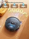 Airzeen Robot Vacuum and Mop, 5000Pa Suction Self-Emptying Robot Vacuum Cleaner, Q10 Pro Robotic Vacuums with Laser Navigator+Smart Mapping, 8 Weeks Hands-Free Cleaning, Schedule, App Alexa Control