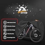 Zettum Bike Cover for 1 Bikes - Stationary Bike Covers for Outside Storage Waterproof Outdoor & Heavy Duty, 600D PU Coating Bicycle Covers for 1 Bike Mountain Bikes, Road Bike, Beach Cruiser Bike