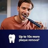 Philips Sonicare 7100 Electric Toothbrush, Sonic Toothbrush with App, 4 Brushing Modes and 3 Intensity Levels, Pressure Alert, EasyStart, SmarTimer, Navy Blue, Model HX7423/01 [New Technology]