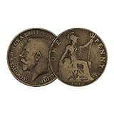 The Year The Titanic Sank 1912 George V Bronze One Penny Coin 1p in Display Case