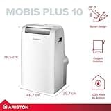Ariston MOBIS PLUS 10 UK portable air conditioner, 10000 BTU, A+ energy class, white - Manufactured to be installed in UK (3381530)