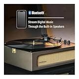Crosley Voyager Portable Turntable - Bluetooth Record Player, 3-Speed Suitcase Vinyl Player, Home Turntables for Vinyl Records, Built in Stereo Speakers & Bluetooth Receiver, AUX Input, Cocao
