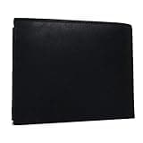 Tommy Hilfiger - Johnson Tri-Fold Card Wallet, Black - 100% Pure Leather - Built-in 6 Card Holder - Designer Wallets for Men Mens Wallets