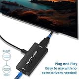 Scart to HDMI Converter, Scart to HDMI Adapter Cable with 720P/1080P Switch for TV Monitor Projector, Scart Lead to HDMI Video Converters for VHS DVD Player STB Xbox Wii PS2 PS3 to TV