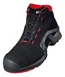 Uvex 1 X-Tended Support Work Boots - Safety Boots S3 SRC ESD - Red-Black - Size 11