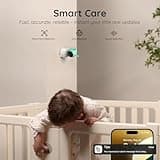 BOIFUN 2K Wifi Video Baby Monitor, App & 5'' Screen Control, Night Light, Motion&Cry Detection, PTZ, Auto Tracking, 3000mAh Battery,Humidity & Temperature Sensor, Baby Monitor with Camera Night Vision
