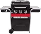 Char-Broil Gas BBQ Gas2Coal 330 Hybrid - 3-burner Gas & Coal Barbecue Grill - Ideal for Outdoor Cooking, Garden, Balcony and Patio