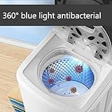 MGHRUE 10Kg Spin Dryer, Energy & Power Saving Spinner, 360° Blue Light, 2800 RPM Portable Clothes Dryer