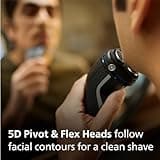 Philips Electric Shaver 3000 Series - Wet & Dry Electric Shaver for Men with SkinProtect Technology in Space Grey, Pop-up Beard Trimmer, Cordless Shaver with Travel Pouch (Model S3241/12)