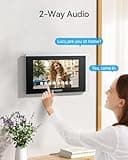 TMEZON WiFi IP Video Door Phone Intercom System for Home,7" IP Touchscreen with 1080P Doorbell,APP/Swipe Card Unlock,Recording and Playback,Motion Detection,4 Wire Technology