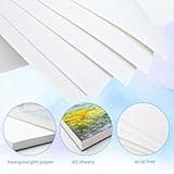 Artecho Watercolour Paper A4 Pad 40 Sheets with Watercolour Brush and Pencil, Water Colour Paper 300gsm, Art Paper Pad, Watercolour Sketchbook for Painting, Drawing, Sketching and Mixed Media