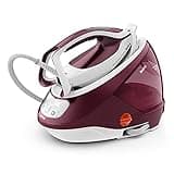 Tefal High Pressure Steam Generator Iron, 135g/min Steam Output, Non-Stick Durilium Soleplate, 540g/min Steam Boost, 7.5-Pump Bars with Pro Express Protect Technology, White & Burgundy, (GV9220)