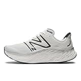 New Balance Men's Fresh Foam X More V4 Running Shoe, White/Black Metallic/Black, 11.5 UK
