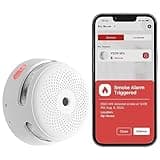 X-Sense Wi-Fi Smoke Alarm for Home with Replaceable Battery, Smart Smoke Alarm Compatible with X-Sense Home Security App, Compliant with EN 14604 Standard, XS01-WX, 1-Pack