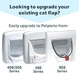 PetSafe Petporte Smart Flap Microchip Cat Door, Battery Operated or Main Power Supply, Easy Install, Customised Timer Feature, For Cats Up To 7kg