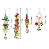 Yorgewd 8-Pack Bird Toys - Hanging Swing, Shredding Chewing Perches, Cage Toys for Parrots, Budgie, Cockatiels, Conures, Finches, Small Parakeets