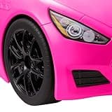 Barbie Convertible 2-Seater Vehicle, Pink Car with Rolling Wheels & Realistic Details, Gift for Children Age 3+