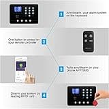 Wolf Guard WiFi 4G Wireless Home Burglar Security Alarm System Kits W4Q-Black-W06, Tuya Smartlife APP, Amazon Alexa, with RFID cards, Solar Siren, Window Door sensors, Motion Detector