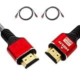 48Gbps, Supports 8K@60Hz & 4K@120Hz, High-Speed HDMI Cable for Gaming, PS5, Xbox Series X, Samsung QLED, and LG OLED (Pack of 2)