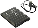 WD_BLACK P10 Game Drive 2TB external portable HDD Gaming drive, for On-The-Go Access To Your Game Library - Works with Console or PC, save up to 125 games, black
