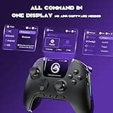 ManbaOne Multi-Platform Gaming Controller for PC,Switch 2,Switch,iOS,Android with Screen, Hall Effect Joysticks/Triggers, Mapping Function, Colorful LED, 1800mAh Battery, Charging Dock (Black)