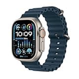 Apple Watch Ultra 2 [GPS + Cellular, 49MM] Titanium Case with Blue Ocean Band - One Size(Renewed)