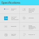 HP 15.6" Laptop | Intel Core i5-1235U Processor | 8 GB RAM | 256 GB SSD | Intel Iris Xe Graphics | FHD Display | Up to 7hrs battery | Win 11 | Dual Speakers | Natural Silver | 15s-fq5021sa