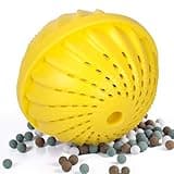 Hinrichs 2 Laundry Balls - Washing Balls for Washing Machine - wash Without Detergent - for Approx. 1,500 Washes - Yellow Laundry Ball without scent