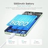 Ulefone Note 19 Mobile Phones 6GB+64GB/512GB SD 5000mAh, Octa Core Android 14 6.65” HD+ Smartphone SIM Free Unlocked 8MP+5MP Camera, 4G Dual SIM Fingerprint Face ID OTG UK, 2 year warranty - Black