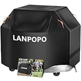 Heavy Duty & Thick BBQ Cover for Grill - Waterproof, UV & Fade Resistant Gill Cover, Fit for Weber, Brinkmann, Char Broil, Outback and More,All-Weather Protection with Drawstring, Hook & Loop Straps