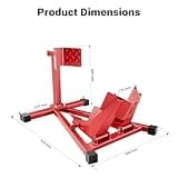Motorcycle Front Wheel Chock for 17-21” Tyres with 60-160mm Width as Mounting Stand for Safe Storage