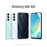 Samsung Galaxy A16 5G, Android Smartphone, 50MP Main Camera, 6.7" display, 128GB, Blue Black, 3 Year Manufacturer Extended Warranty (UK Version)