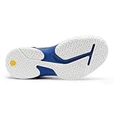 FitVille Mens Extra Wide Tennis Trainers Badminton Squash Shoes with Arch Support for Pickleball Volleyball White 10 UK