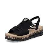 Rieker Antistress Womens Black Sandal - Size 6 - Black